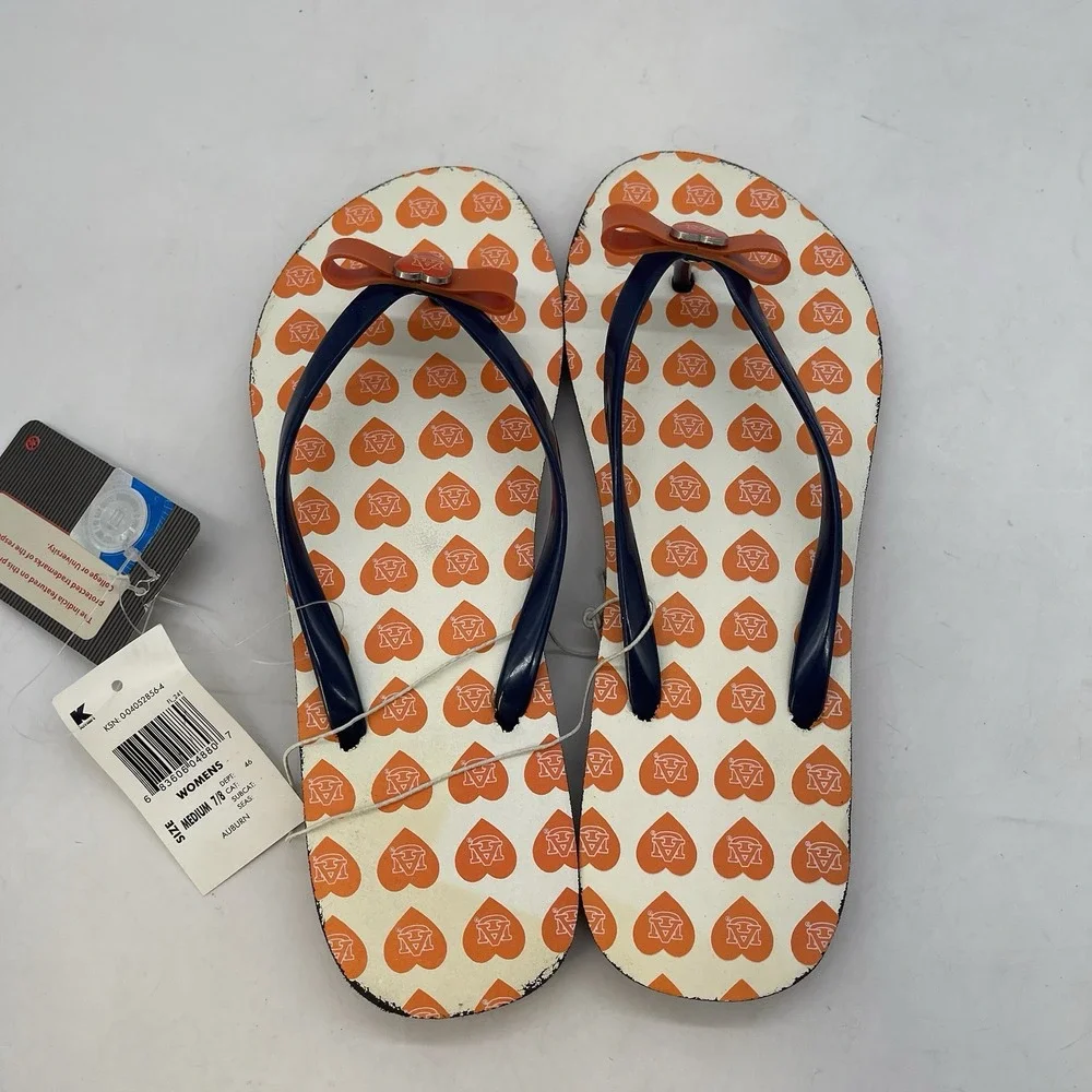 Auburn University Flip-Flops Women's Size 7 Mens Size 8 Sportswear